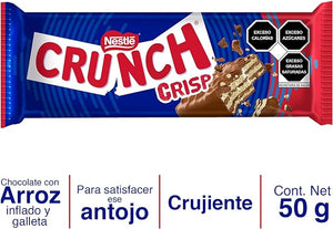 CHOCOLATE CRUNCH CRISP 50 GRS DISPLAY 6  PZA.