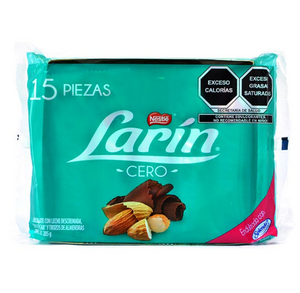 CHOCOLATE LARIN CERO 19 GRS DISPLAY 15  PZA.