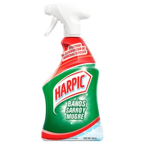 LIMPIADOR HARPIC  LÍQUIDO BAÑOS SARRO Y MUGRE 650  ML.