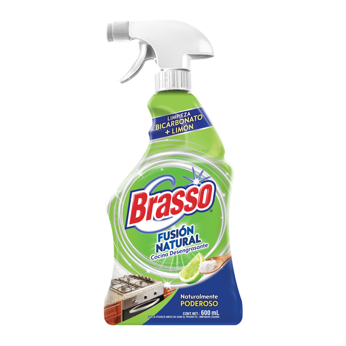 LIMPIADOR LÍQUIDO BRASSO  FUSIÓN NATURAL 600  ML.