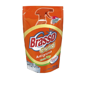 LIMPIADOR LIQUIDO BRASSO  ANTIGRASA DOYPACK 500  ML.