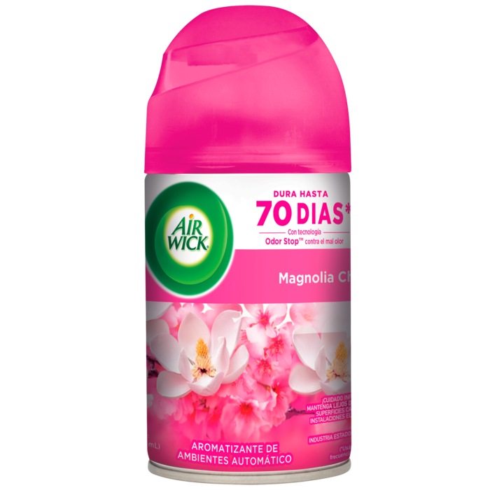 AROMATIZANTE AIR WICK FRESHMATIC REPUESTO AEROSOL MAGNOLIA 250  ML.