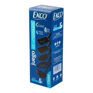 JUEGO UTENSILIO 5 PACK CURVO CLASSIC EKCO 1  PZA.