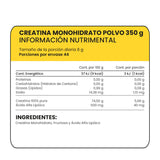 CREATINA MONOHIDRATO 350 GRAMOS 350  GR.