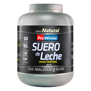 SUERO DE LECHE NATURAL PROWINNER BOTE 2  KG.