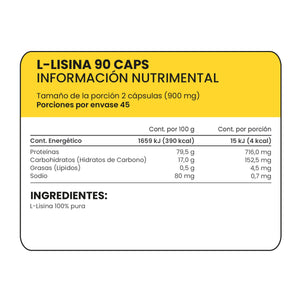 LISINA PROWINNER FRASCO  90 CAPSULAS 1  PZA.