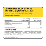 AMINO 2000 BCAA 120 TABLETAS 120  PZA.