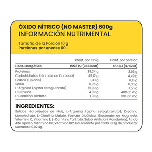 ÓXIDO NÍTRICO PROWINNER BOTE 600  GR.