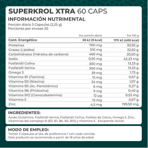 SUPERKROL XTRA PRONAT 60 CAPSULAS 1  PZA.