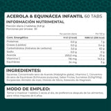 ACEROLA Y EQUINÁCEA INFANTIL FRASCO 60 TABLETAS 1  PZA.