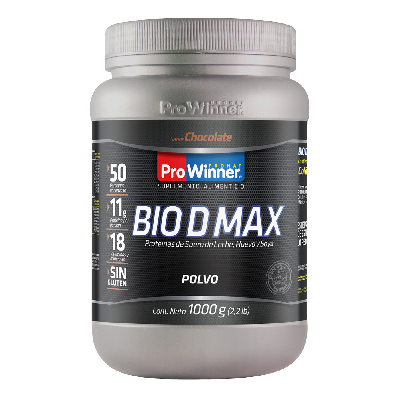 BIO D MAX CHOCOLATE PROWINNER BOTE 1  KG.