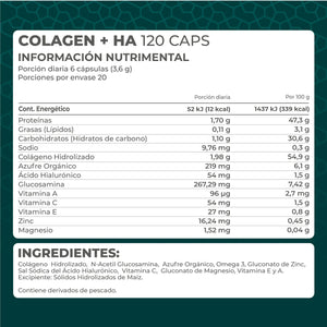 COLAGEN+HA PRONAT FRASCO 120 CAPSULAS 1  PZA.