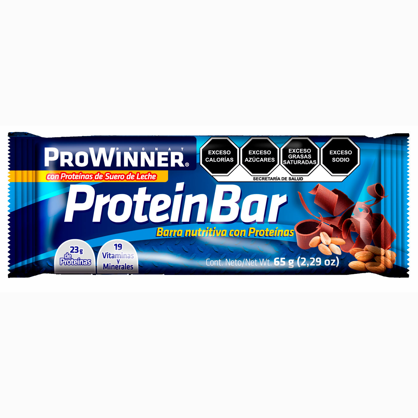 PROTEIN BAR PROWINNER CAJA CON 6 PIEZAS 1  PZA.