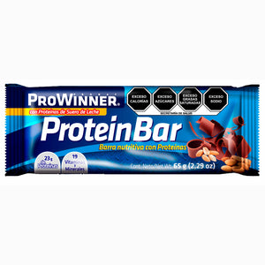 PROTEIN BAR PROWINNER CAJA CON 6 PIEZAS 1  PZA.