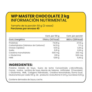 WP MASTER CHOCOLATE PROWINNER BOTE 2  KG.