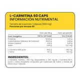 L-CARNITINA 60 CÁPSULAS 60  PZA.