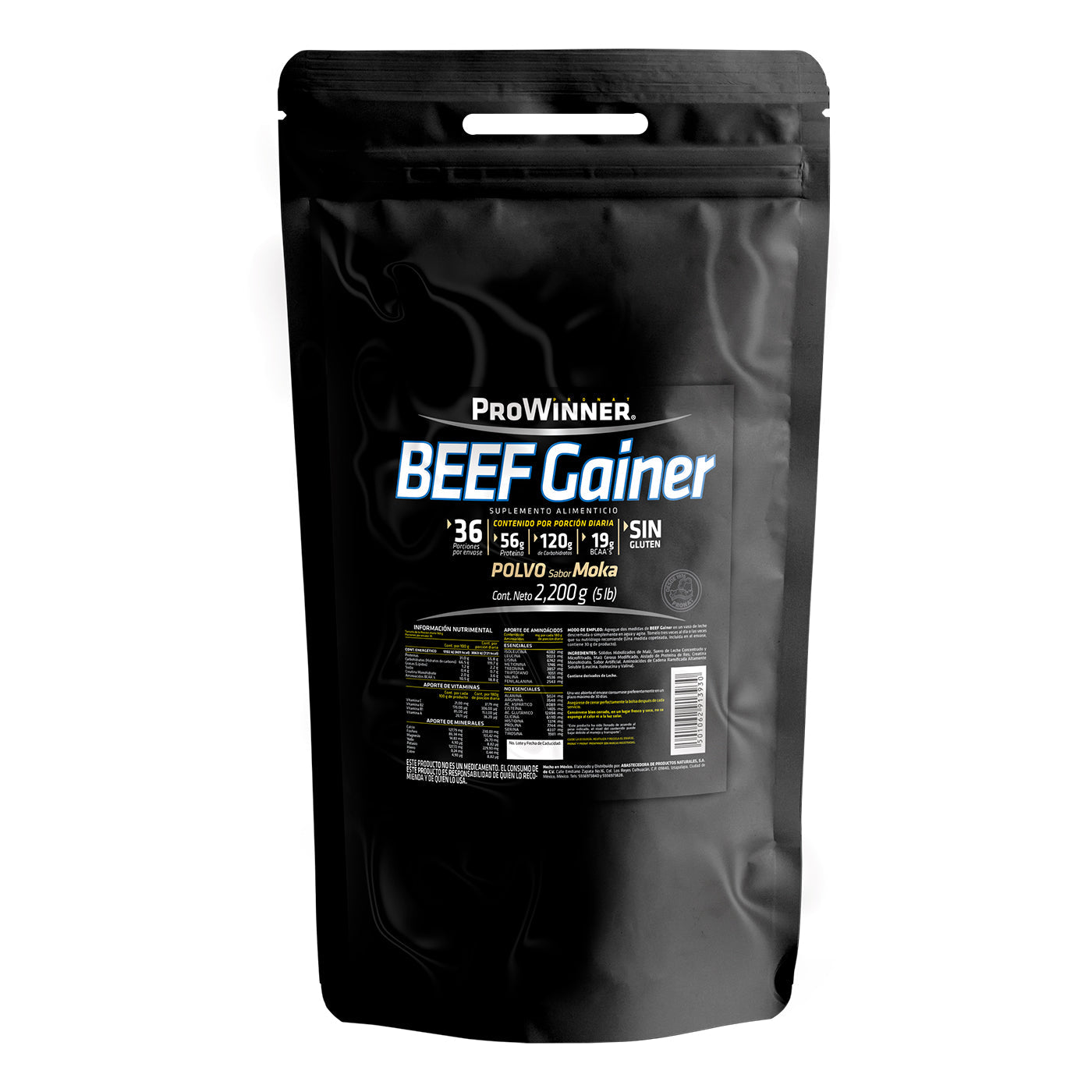 BEEF GAINER MOKA PROWINNER BOLSA 2200  GR.