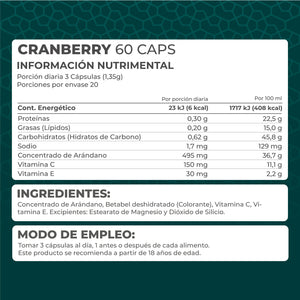 CRANBERRY PRONAT  FRASCO 60 CAPSULAS 1  PZA.