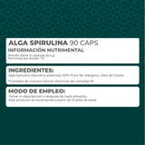 ALGA SPIRULINA FRASCO 90 CAPSULAS 1  PZA.