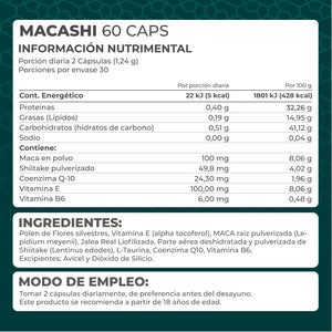 MACASHI PRONAT FRASCO 60 CAPSULAS 1  PZA.