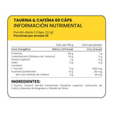 TAURINA & CAFEÍNA PROWINNER FRASCO CON 60 CAPSULAS 1  PZA.