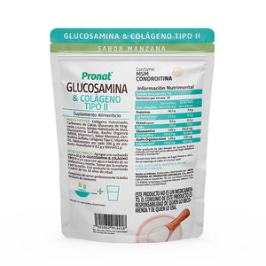 GLUCOSAMINA Y COLÁGENO TIPO 2 PRONAT BOLSA 300  GR.