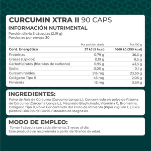 CURCUMIN XTRA II PRONAT FRASCO 90 CAPSULAS 90  PZA.