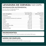 LEVADURA DE CERVEZA PRONAT FRASCO 140 CAPSULAS 1  PZA.