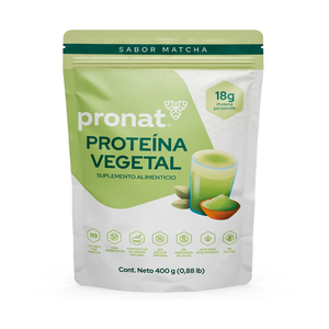 PROTEÍNA VEGETAL MATCHA PRONAT BOLSA 400  GR.