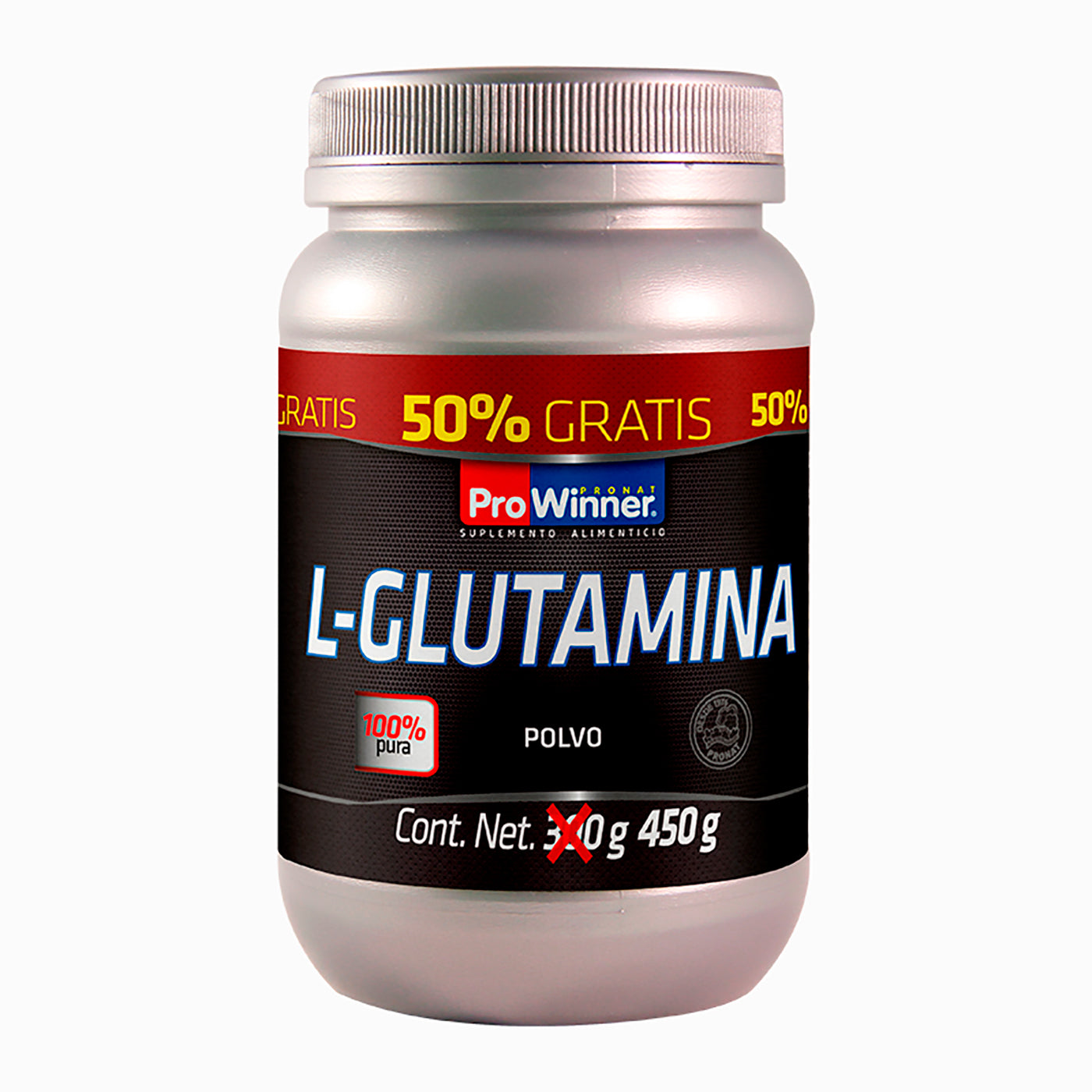 L-GLUTAMINA EN  POLVO PRONAT FRASCO 450  GR.