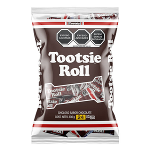 TOOTSIE ROLL CHICLOSO SABOR CHOCOLATE 24 PZAS 24  PZA.