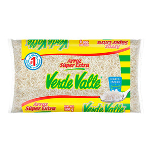 ARROZ SUPER EXTRA LARGO VERDE VALLE 900  GR.