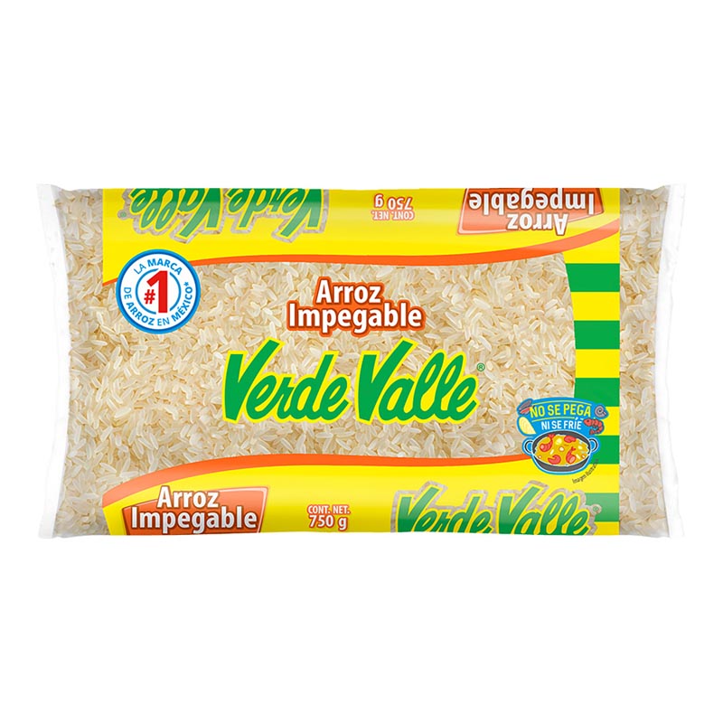 ARROZ IMPEGABLE VERDE VALLE 750  GR.