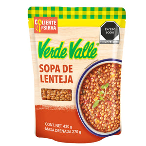 VERDE VALLE LENTEJAS PREPARADAS 430 g 430  GR.