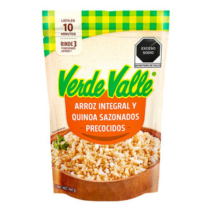 ARROZ INTEGRAL Y QUINOA SAZONADO VERDE VALLE 140  GR.