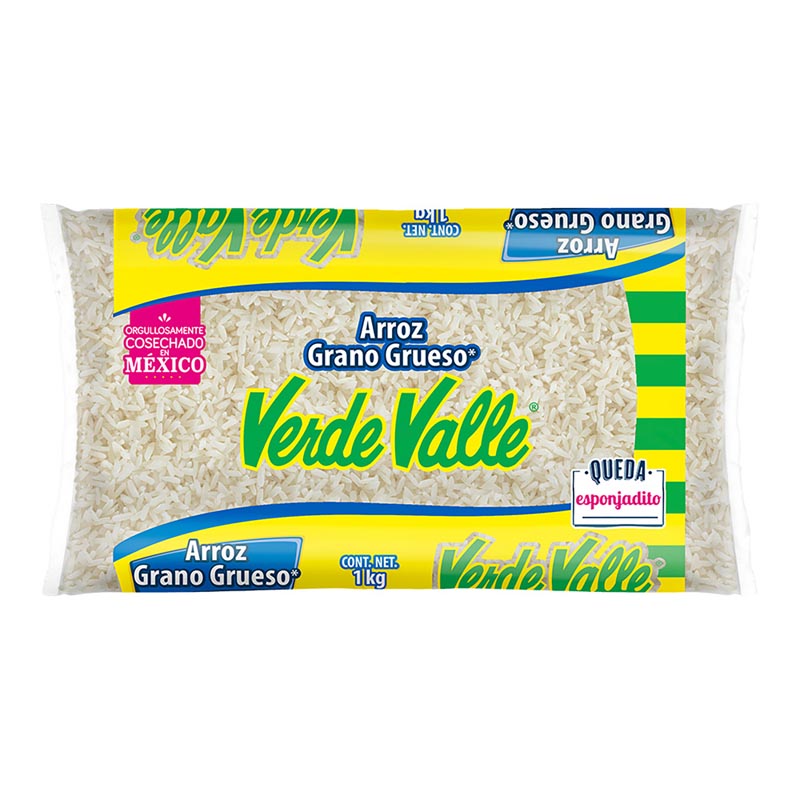 ARROZ GRANO GRUESO VERDE VALLE 1  KG.