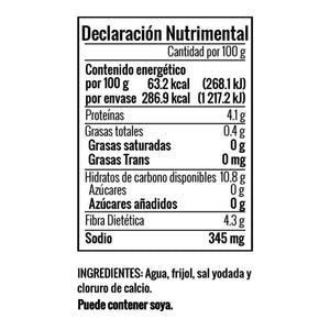 FRIJOLES ENTEROS NEGROS ISADORA BOLSA 454  GR.