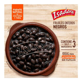 FRIJOLES ENTEROS NEGROS ISADORA BOLSA 454  GR.