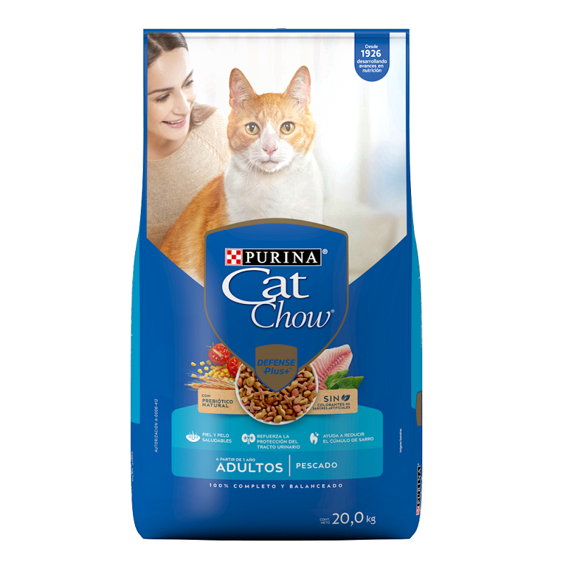 CAT CHOW PURINA ALIMENTO PARA GATO  PESC Y MARISC 20  KG.