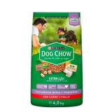 ALIMENTO PARA PERRO  DOG CHOW CACHORRO RAZAS PEQUEÑAS 27% PROTEÍNA BOLSA 4  KG.