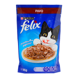 ALIMENTO PARA GATO FELIX PAVO POUCH 85  GR.