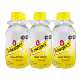 AGUA TONICA SCHWEPPES 6 BOTELLAS 296 ML C/U 1  PAQ.