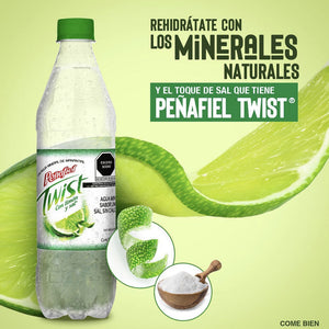 AGUA MINERAL PEÑAFIEL TWIST LIMON 600 ML 600  ML.