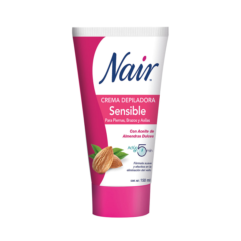 CREMA DEPILADORA NAIR PIEL SENSIBLE 150  ML.