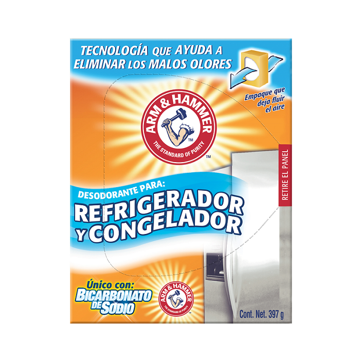 DESODORANTE PARA REFRIGERADOR ARM & HAMMER 397  GR.