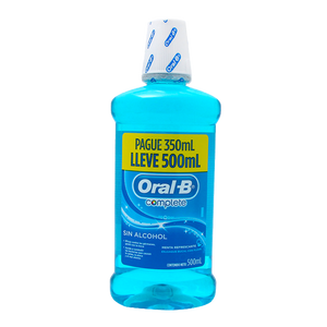 ENJUAGUE BUCAL ORAL B COMPLETE MENTA 500  ML.