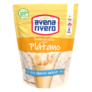 AVENA  EN POLVO SABOR PLATANO RIVERO 400  GR.