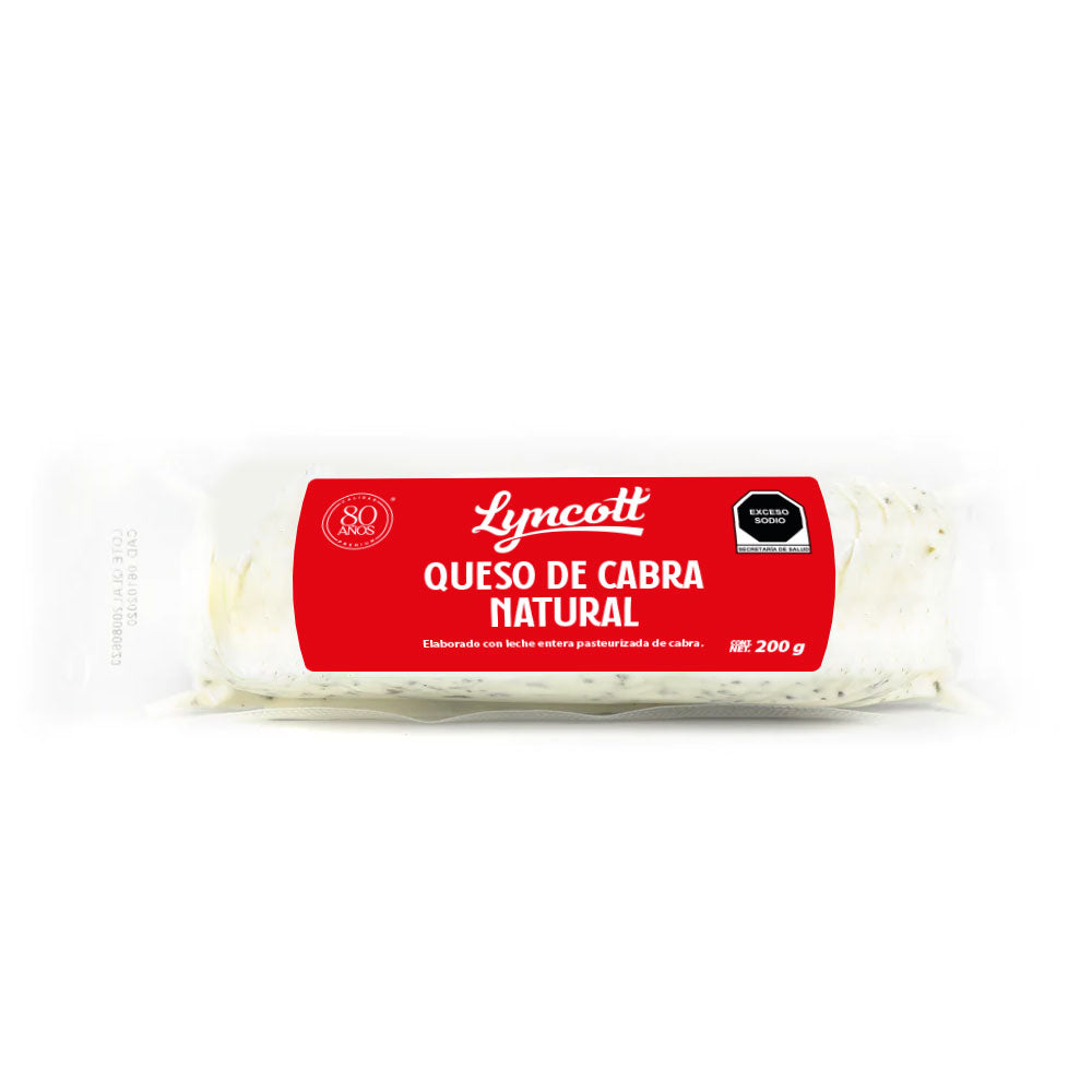 QUESO DE CABRA NATURAL LYNCOTT 200  GR.