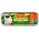 HUEVO BLANCO BACHOCO GALLINA LIBRE 12 PZS 12  PZA.