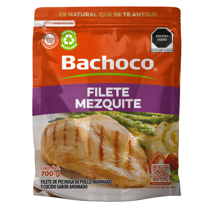 FILETE DE PECHUGA MEZQUITE BACHOCO 700  GR.